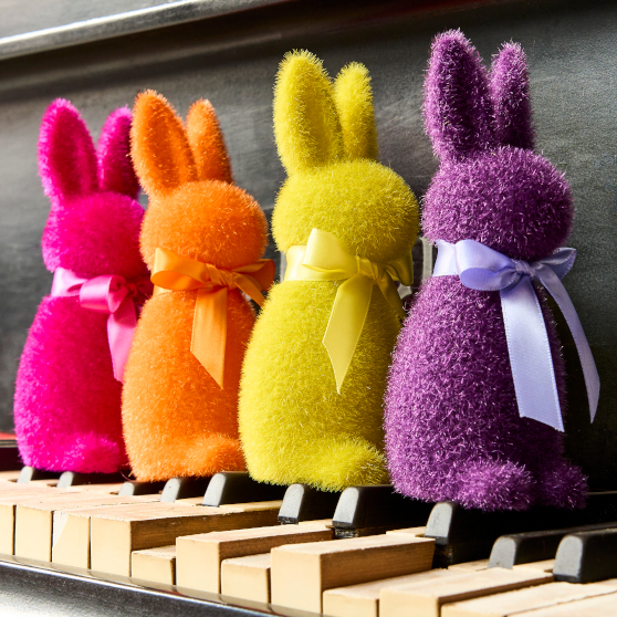 Colorful Easter bunnies